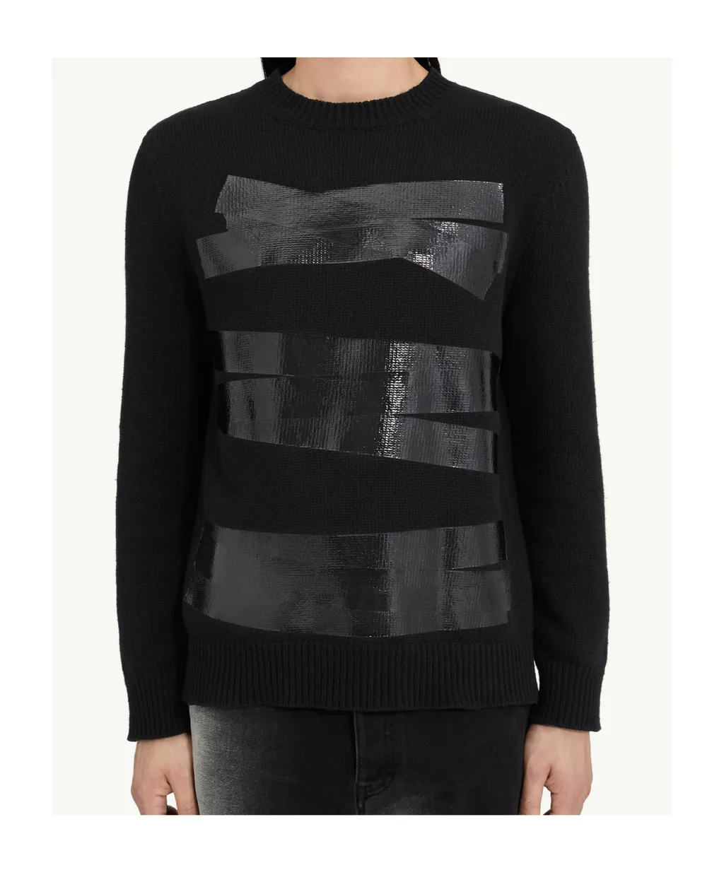 Taped Label Wool Jumper