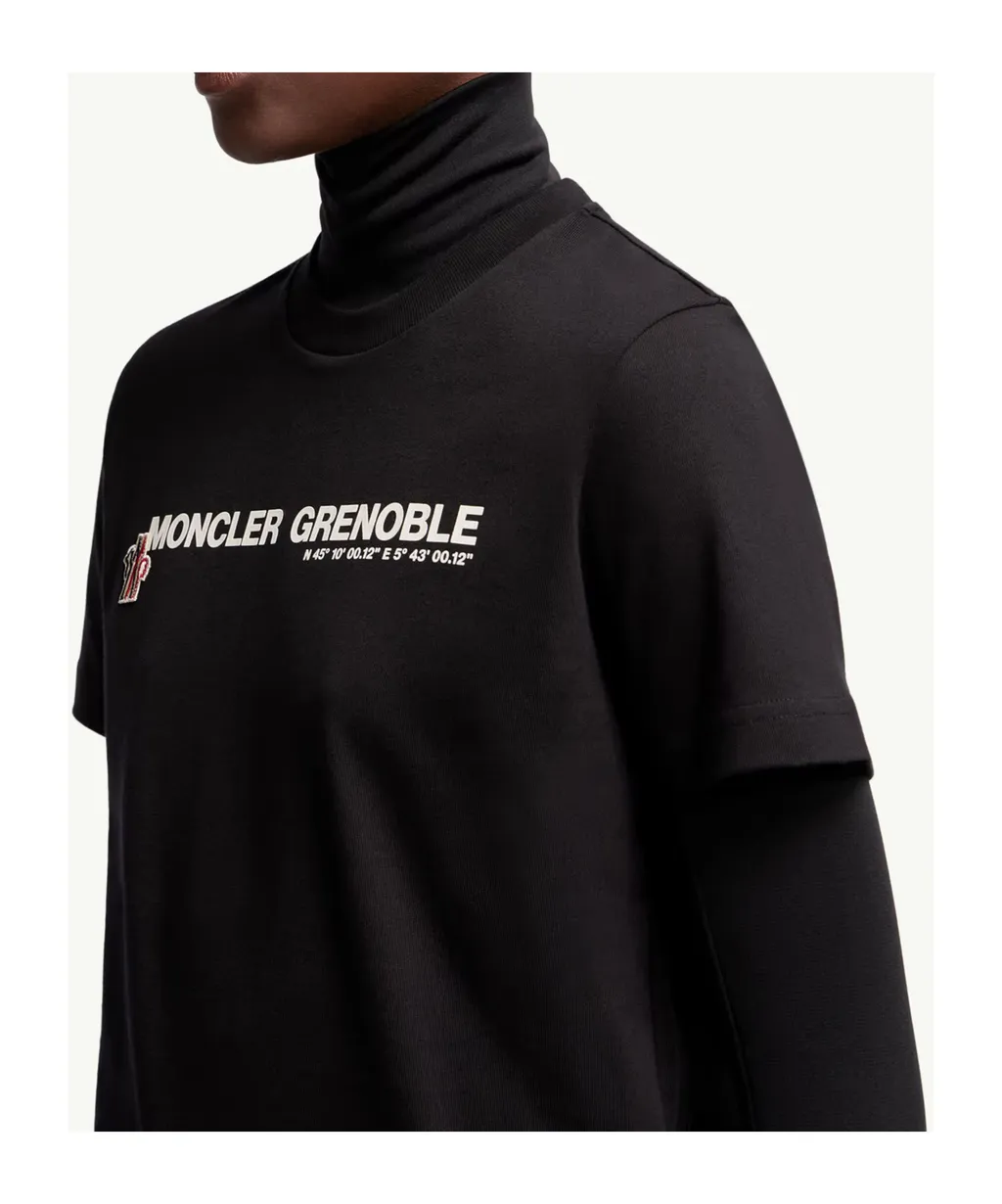 Moncler Grenoble Logo-Printed Crewneck T-Shirt