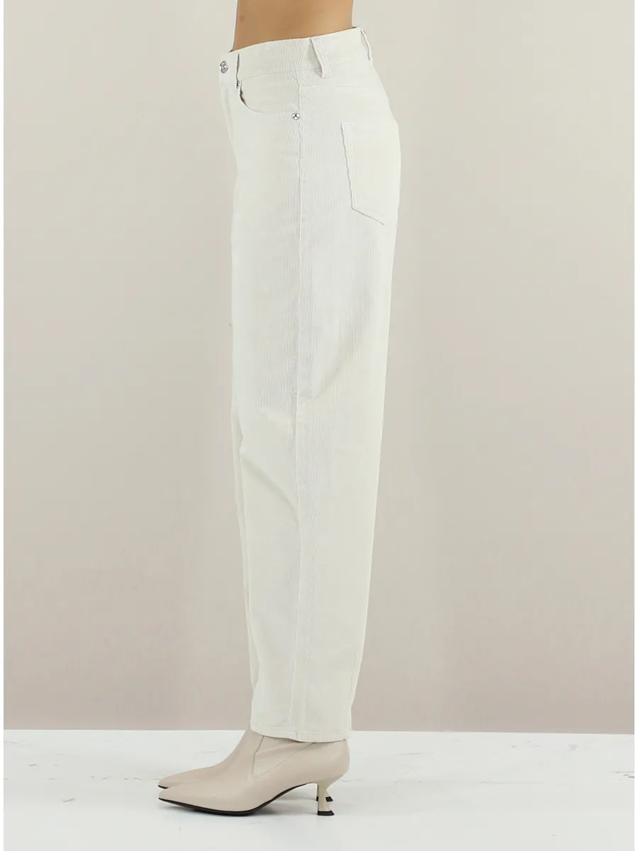 Denim Trousers With Belt Loops