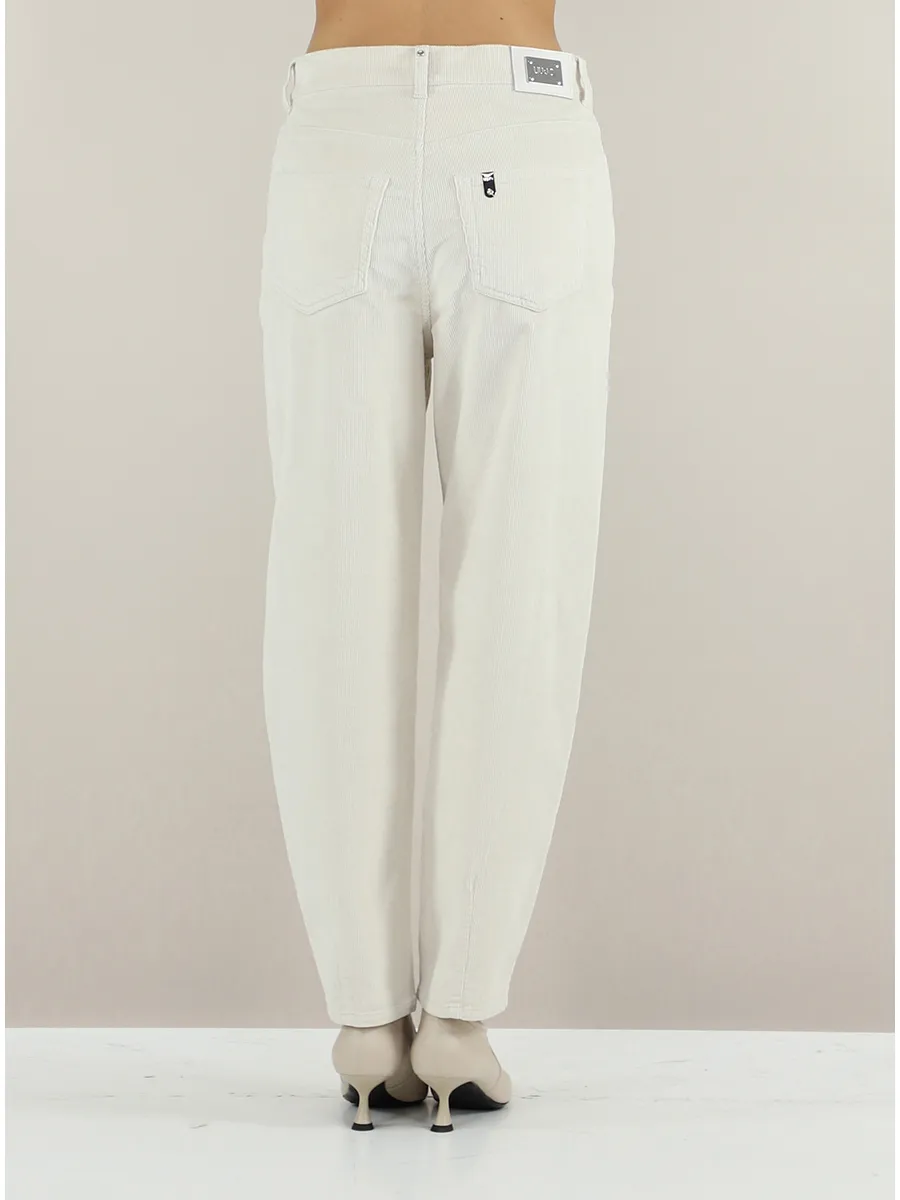 Denim Trousers With Belt Loops