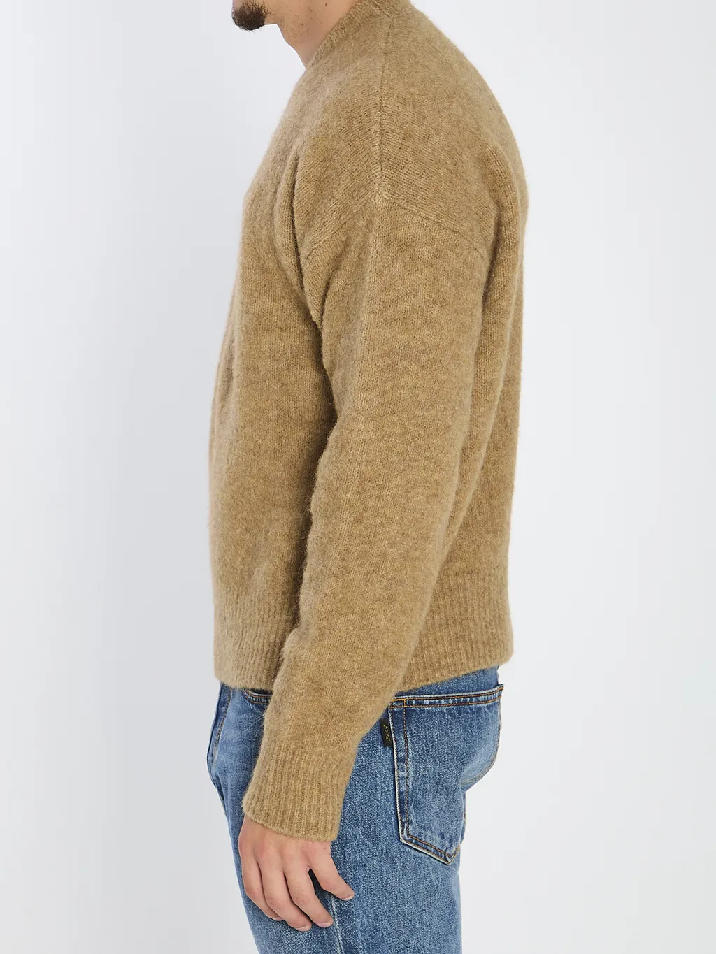 Ami Paris Logo Embroidered Crewneck Jumper