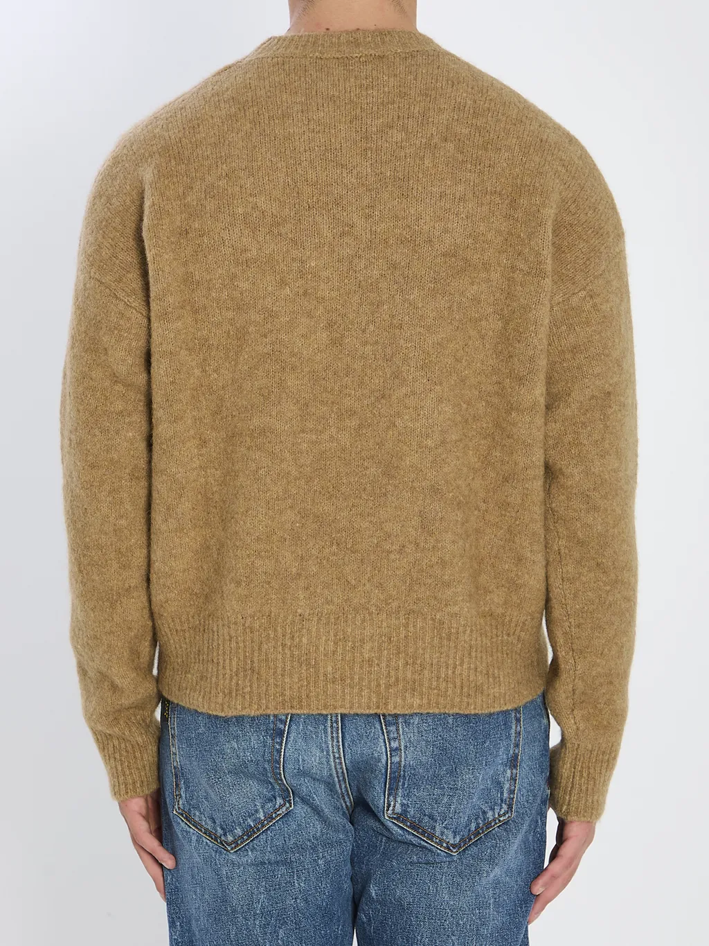 Ami Paris Logo Embroidered Crewneck Jumper