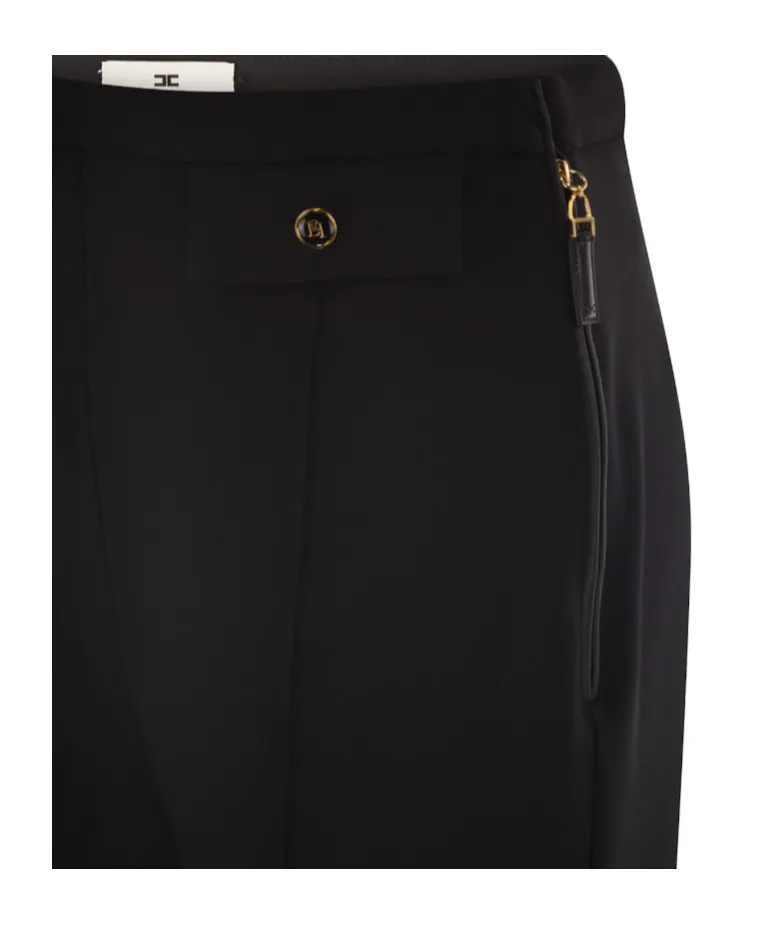 Logo-Button Trousers