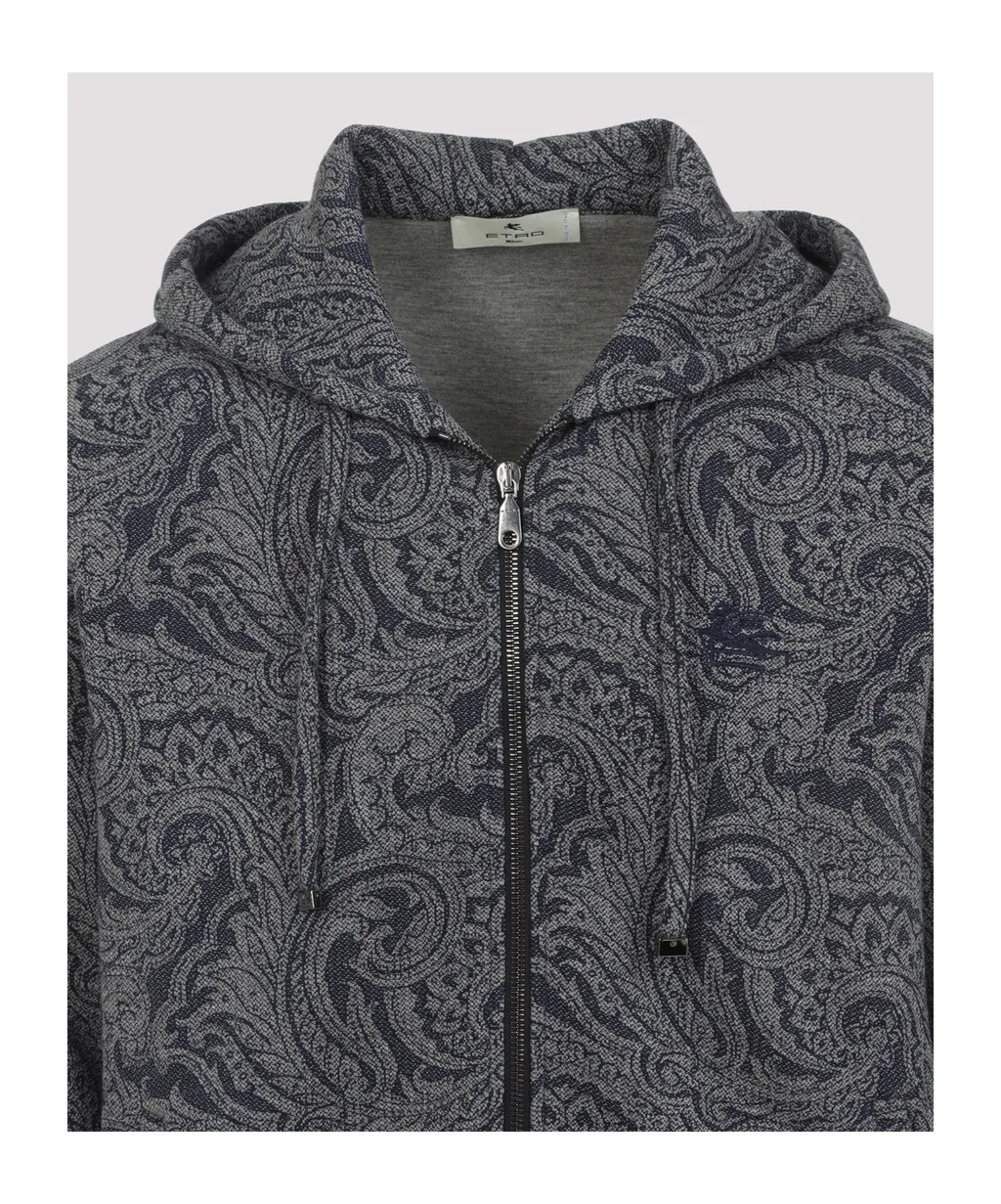 Paisley Zip-Up Hoodie