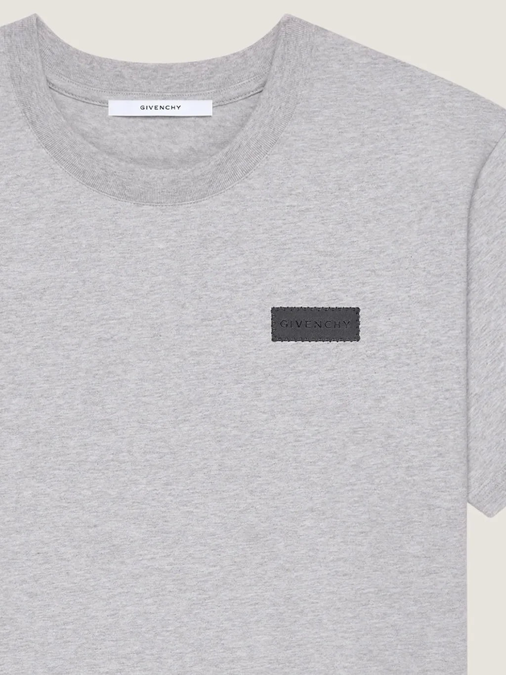 T-Shirt In Cotton With Givenchy Patch