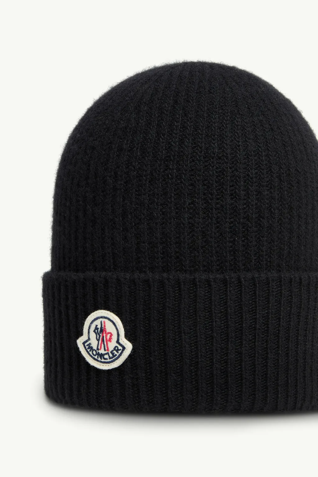 Moncler Logo Patch Knitted Beanie