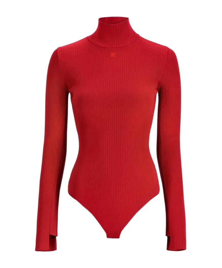 Mock-Neck Bodysuit