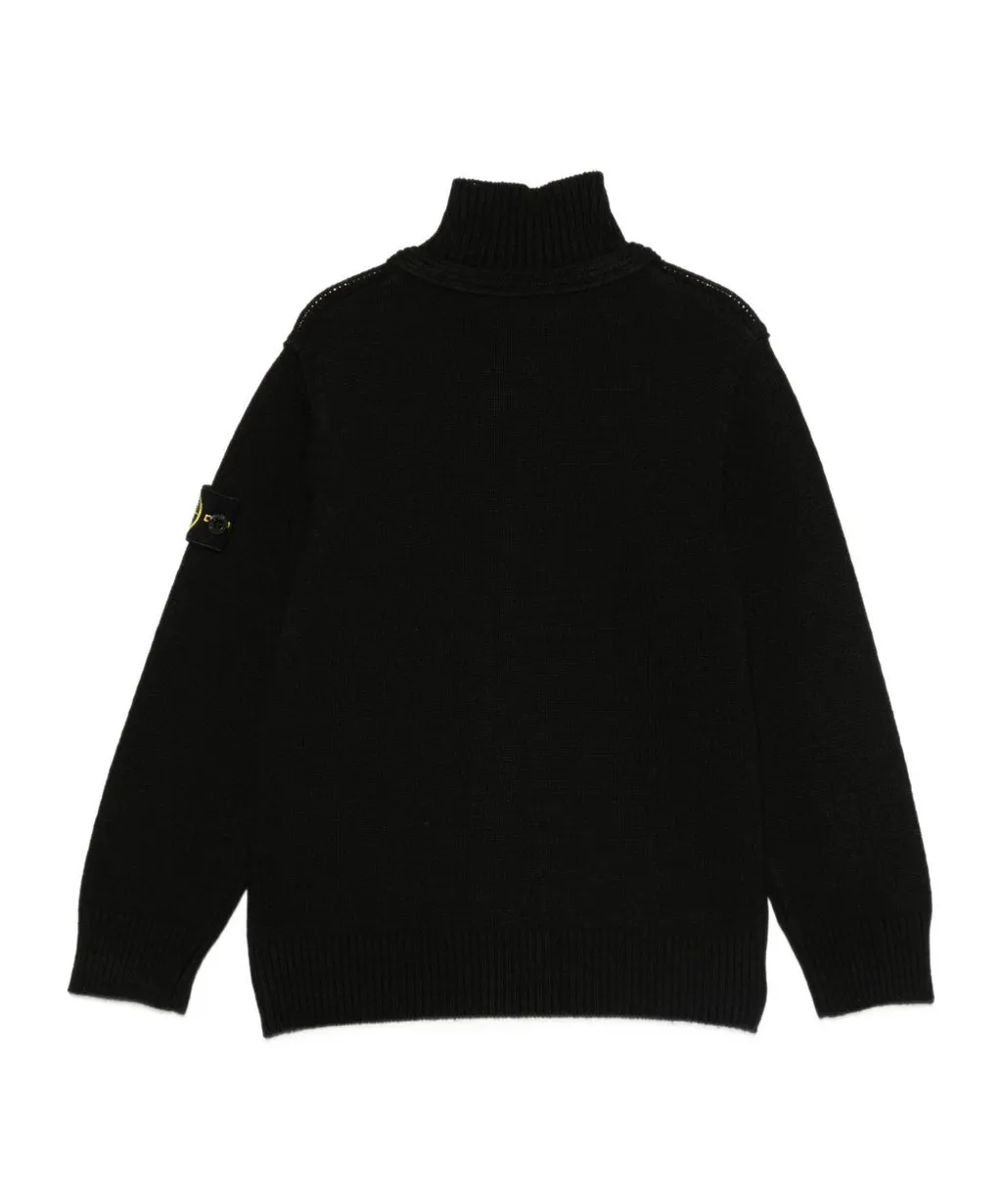 Stone Island Junior Stand Collar Cardigan