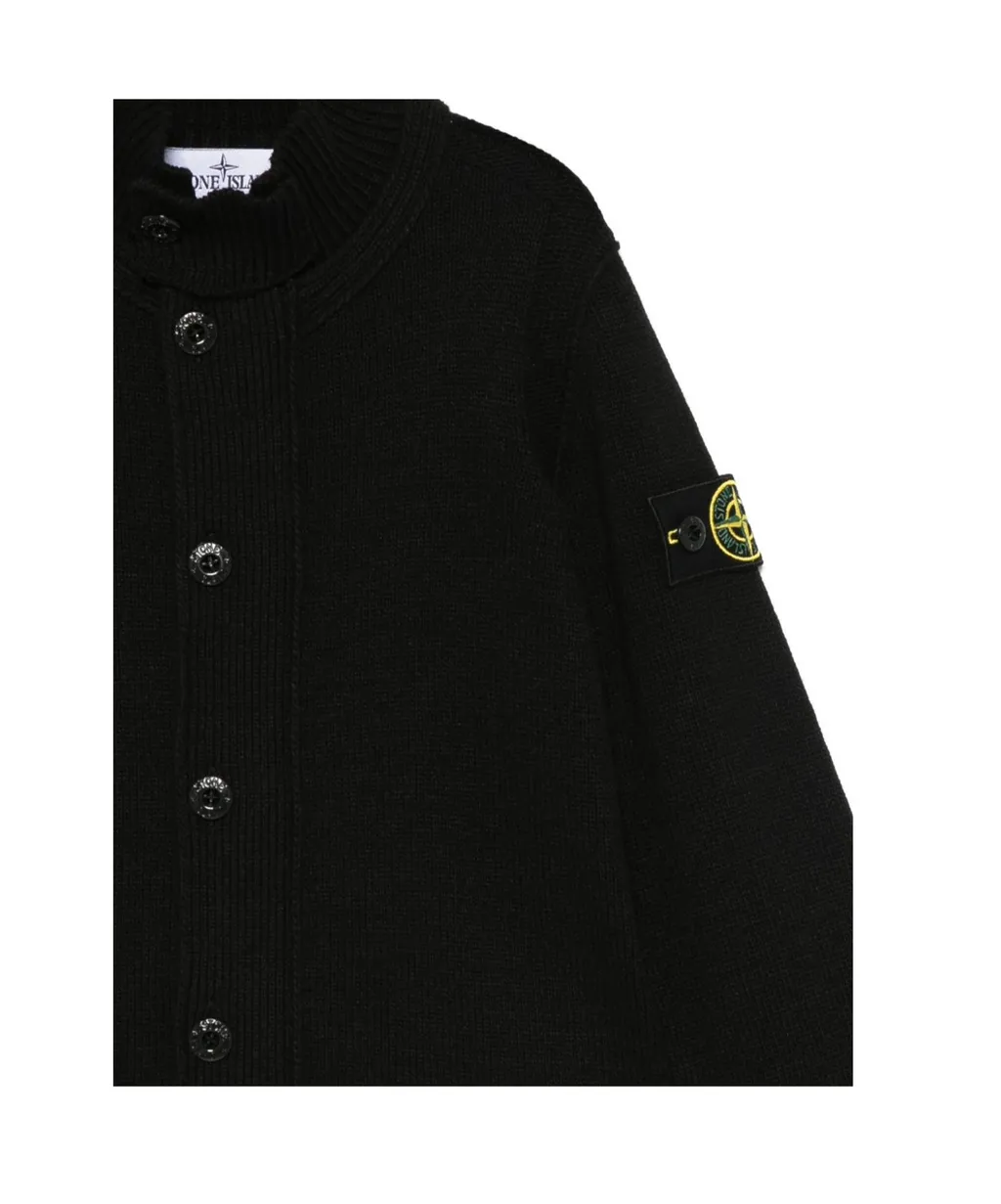 Stone Island Junior Stand Collar Cardigan