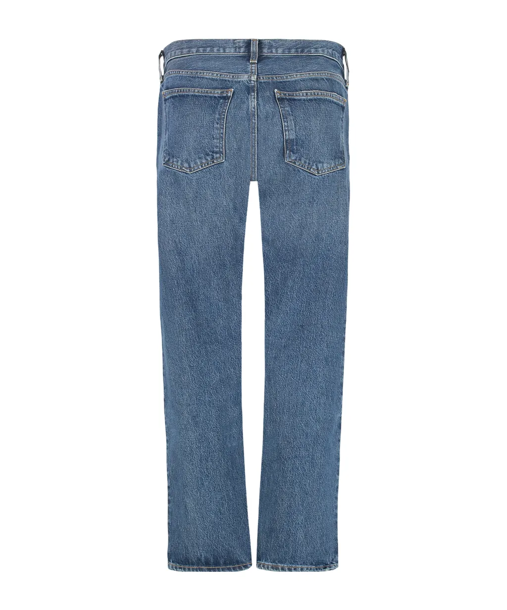 Agolde High Rise Straight-Leg Cropped Jeans