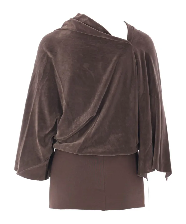 Draped Cowl-Neck Top
