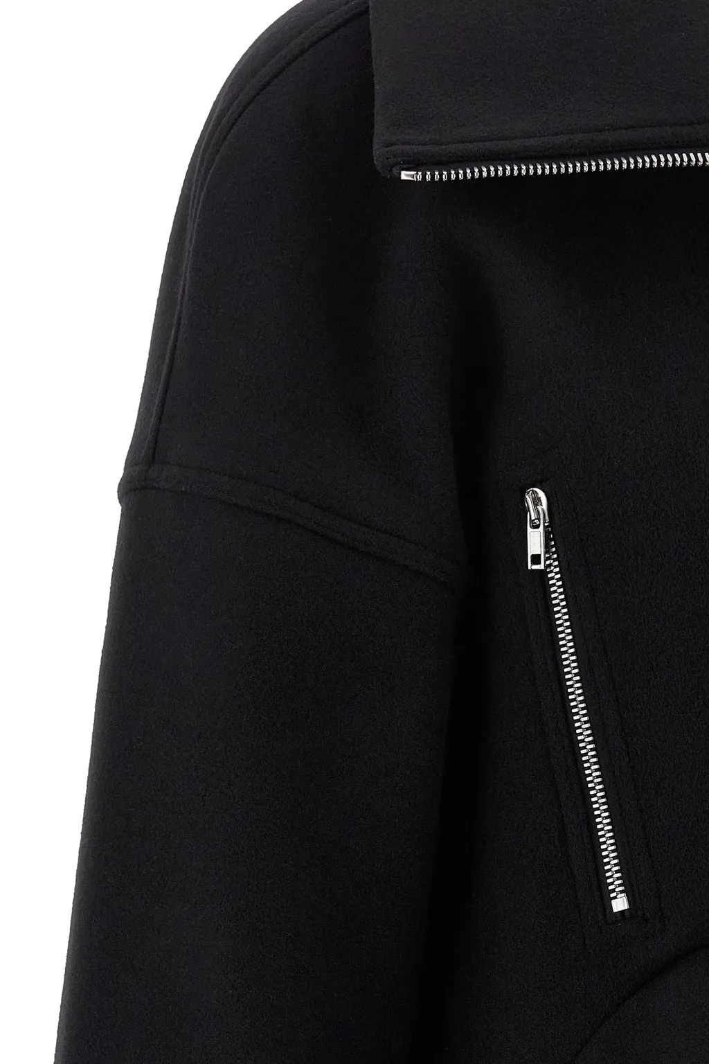 Rick Owens High-Neck Zip-Up Jacket