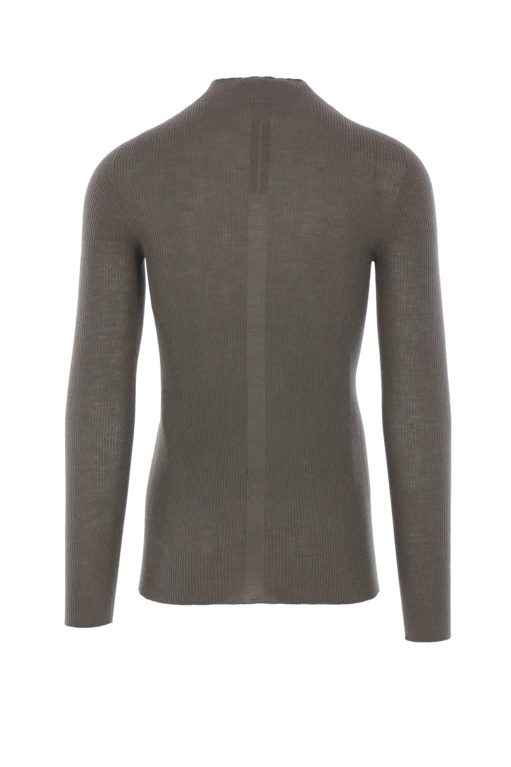 Ribbed High-Neck Sweater