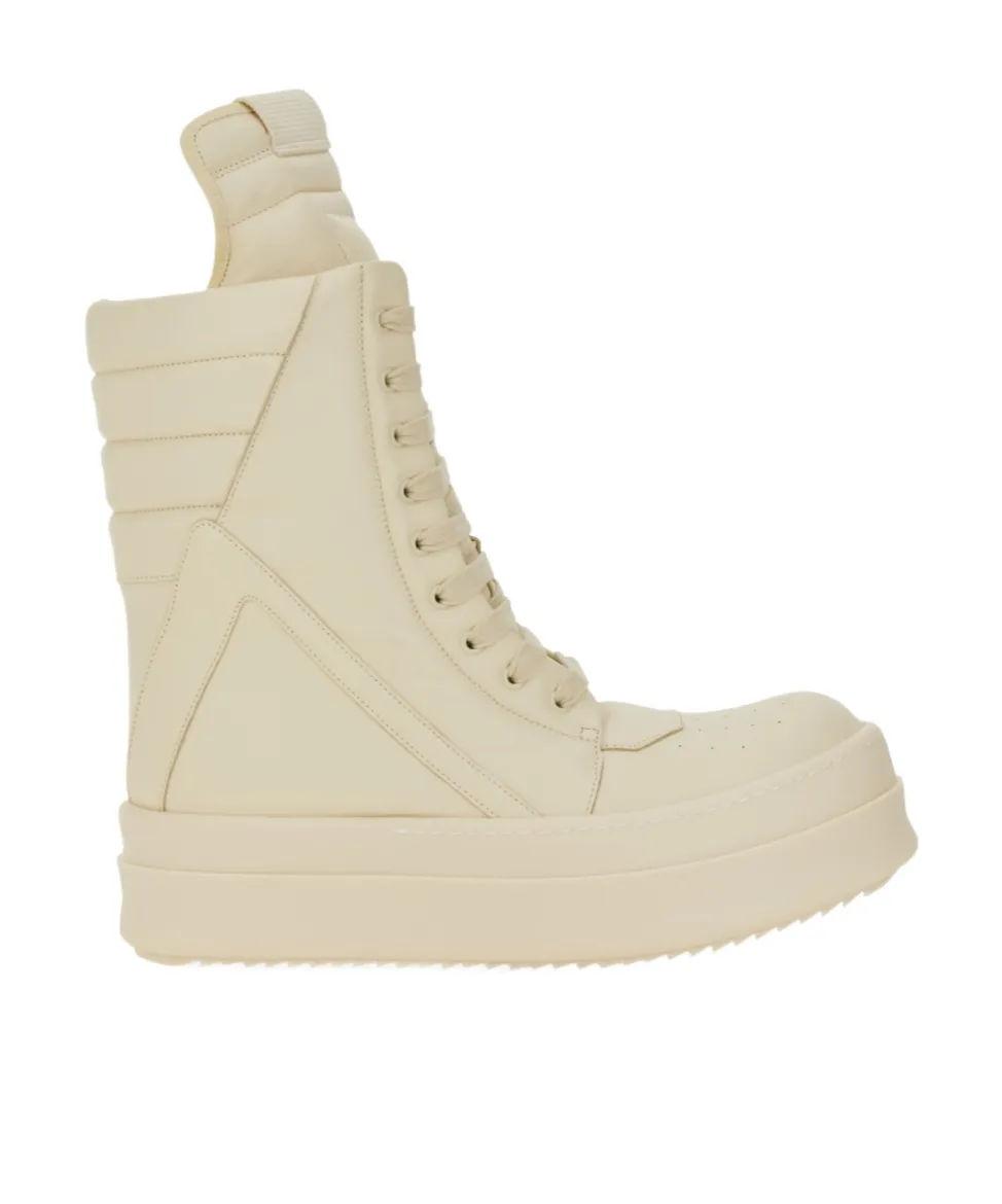 Rick Owens Megageobasket Lace-Up Boots