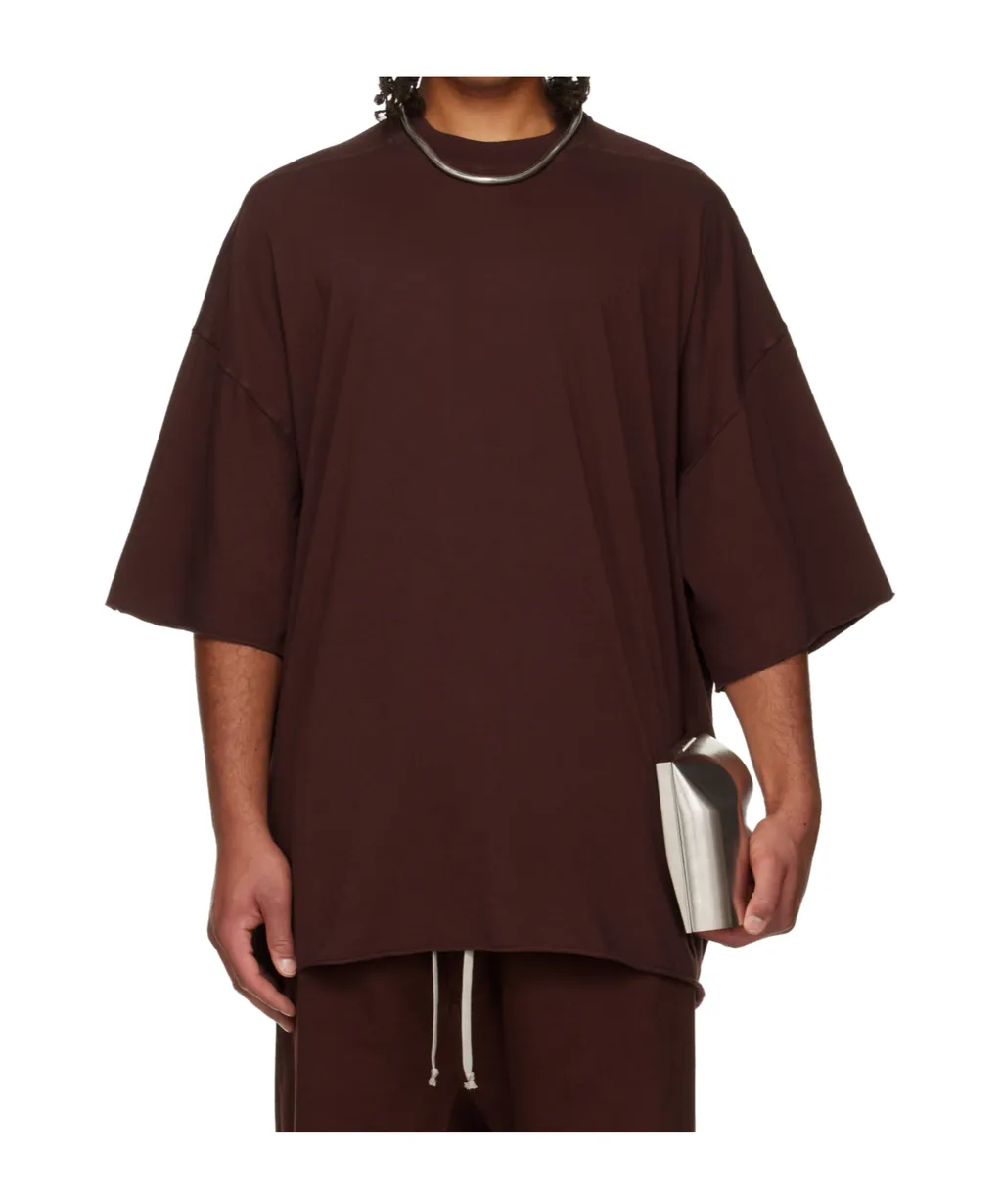 Raw-Cut Ribbon-Detail T-Shirt