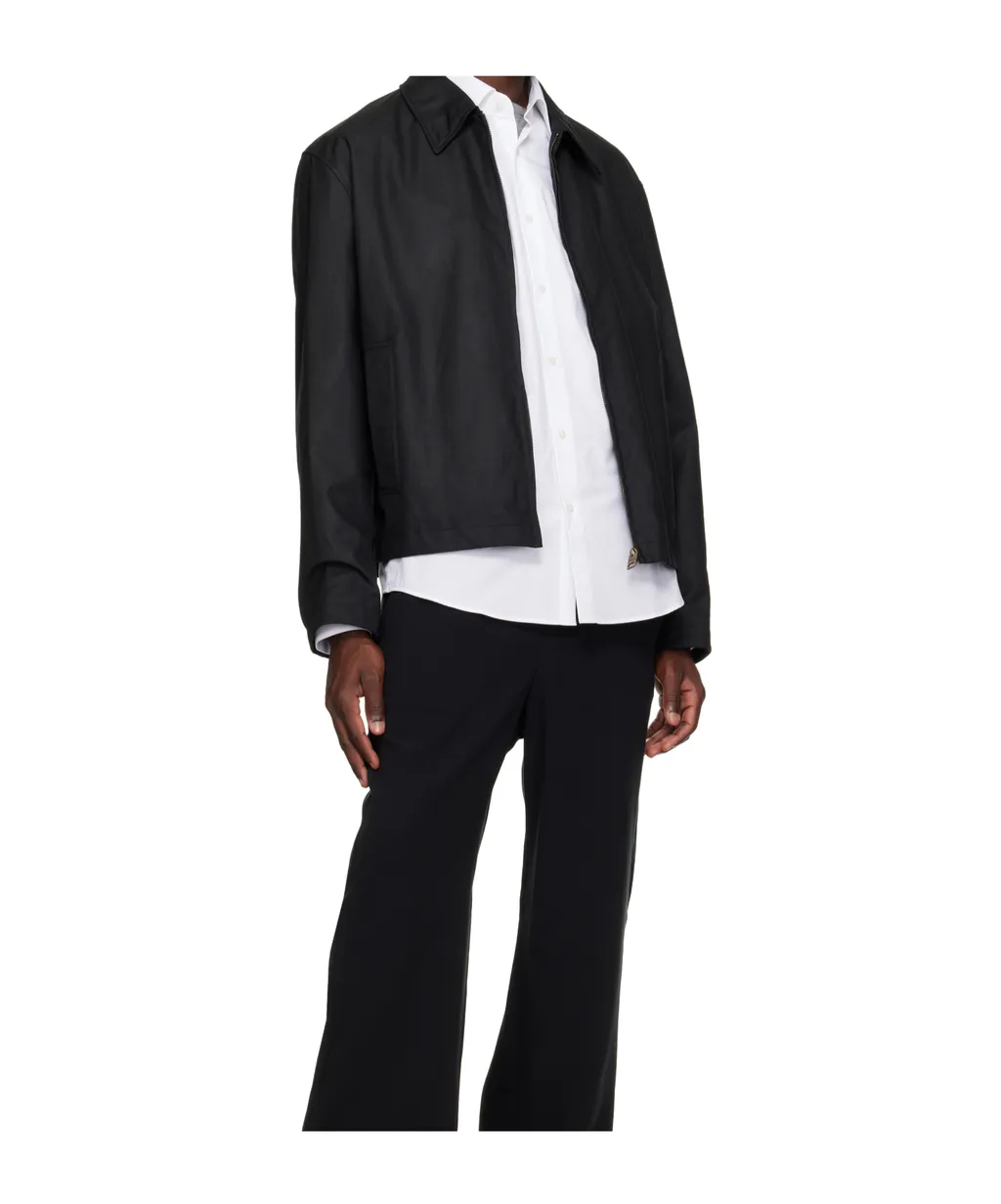 Zip-Front Collared Jacket