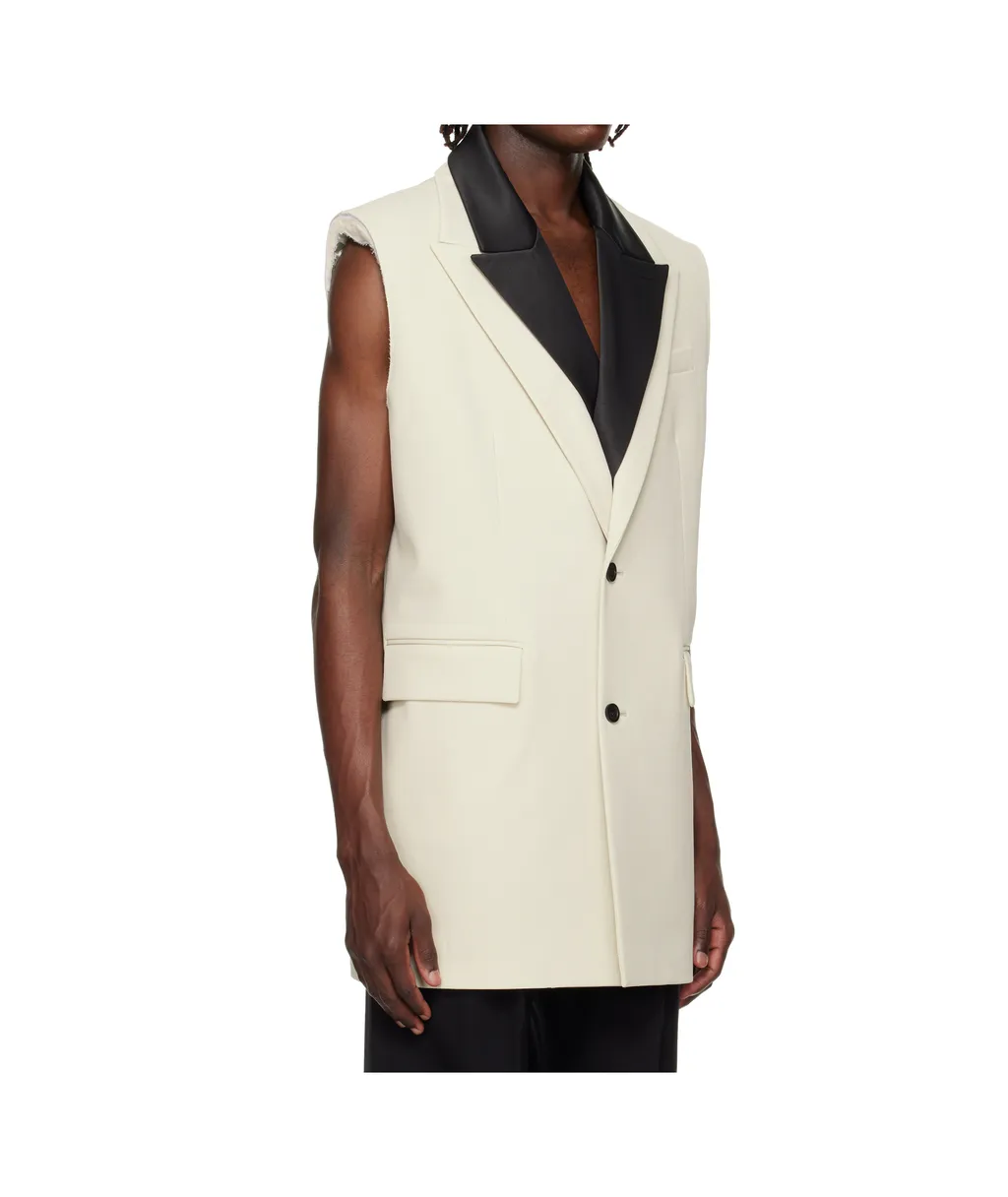 Double Layer Sleeveless Blazer