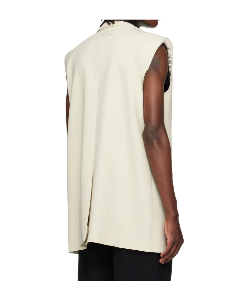 Double Layer Sleeveless Blazer