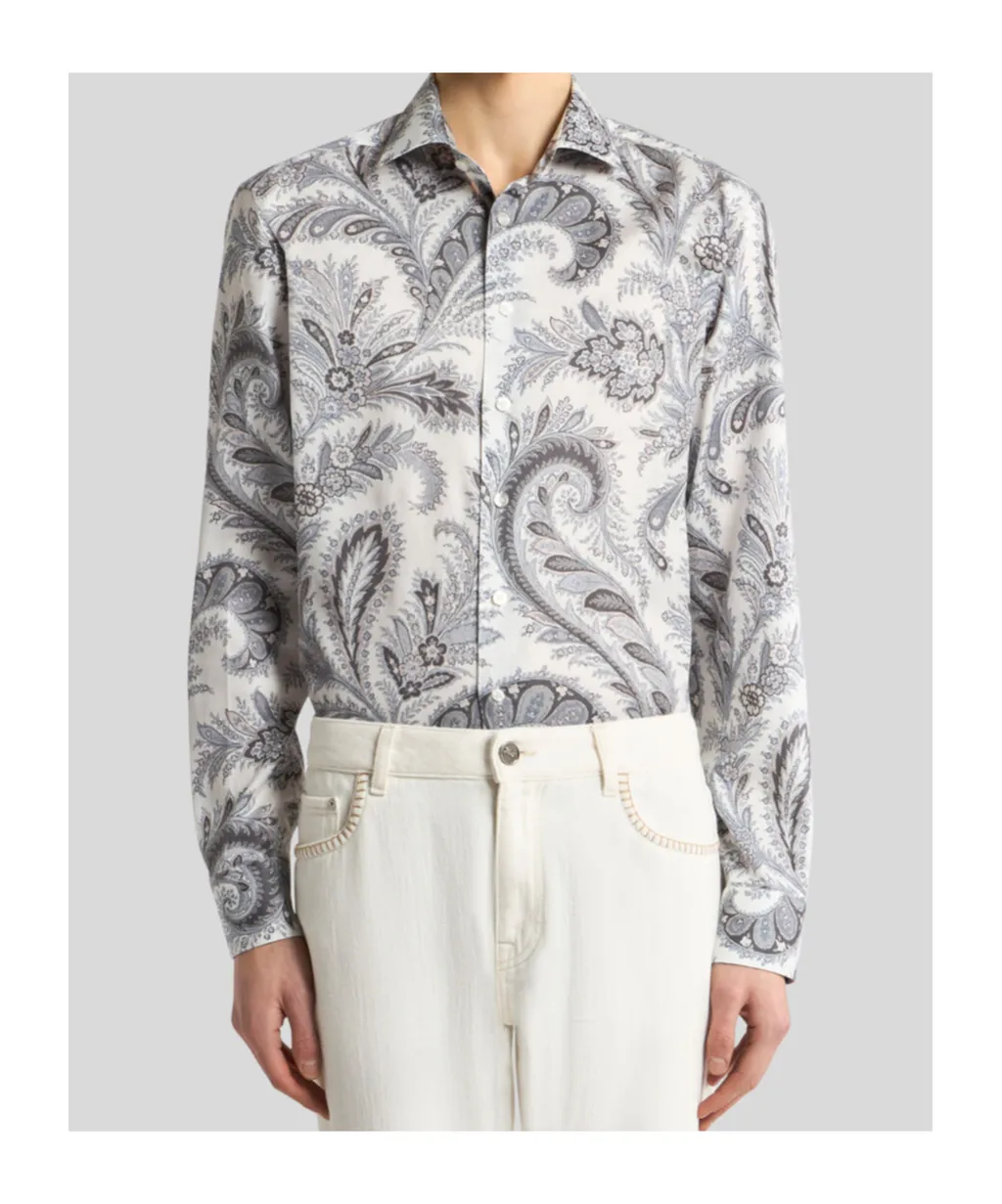 Etro Roma Paisley-Printed Button-Up Shirt