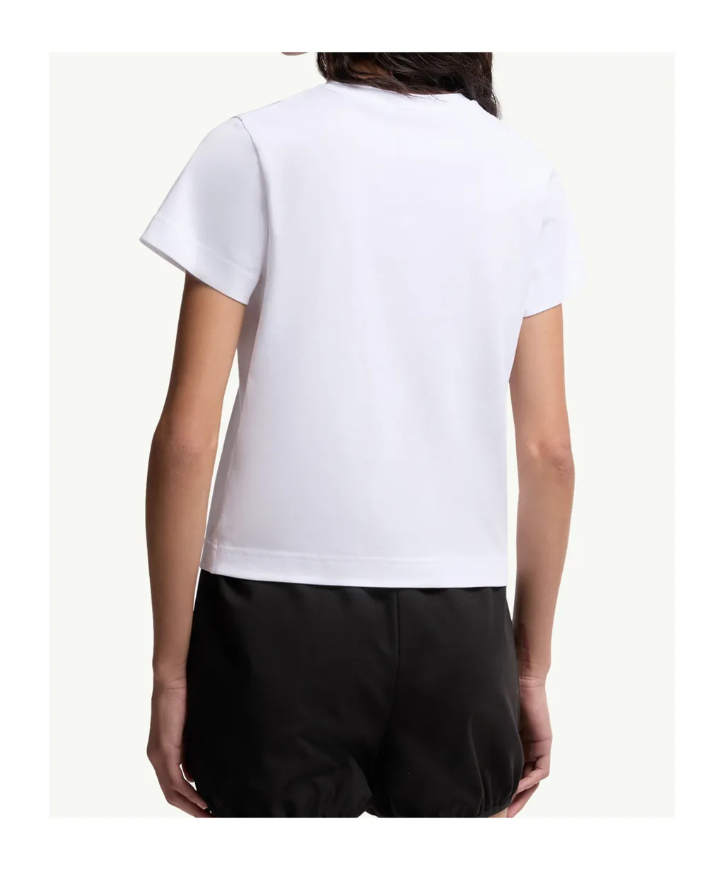 Moncler Logo Embroidered Crewneck T-Shirt