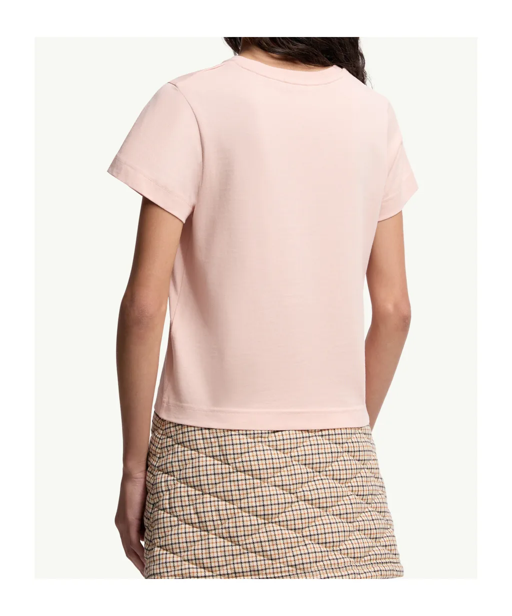 Embroidered Heart Logo Cotton T-Shirt