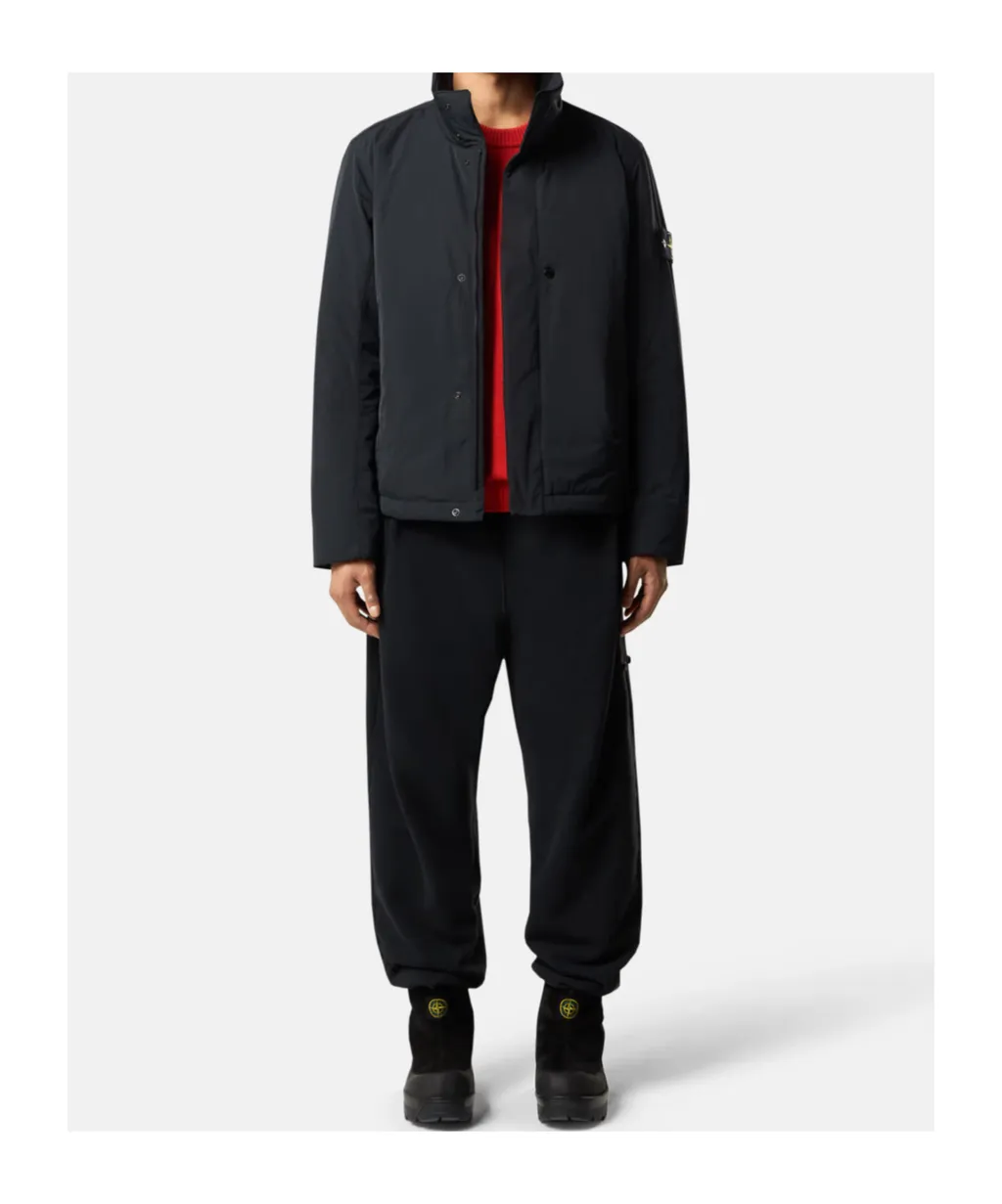 Stone Island Logo Patch High Neck Jacket