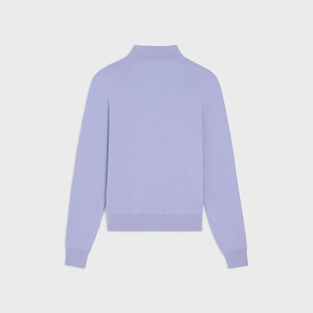 Polo Sweater In Fine Cotton