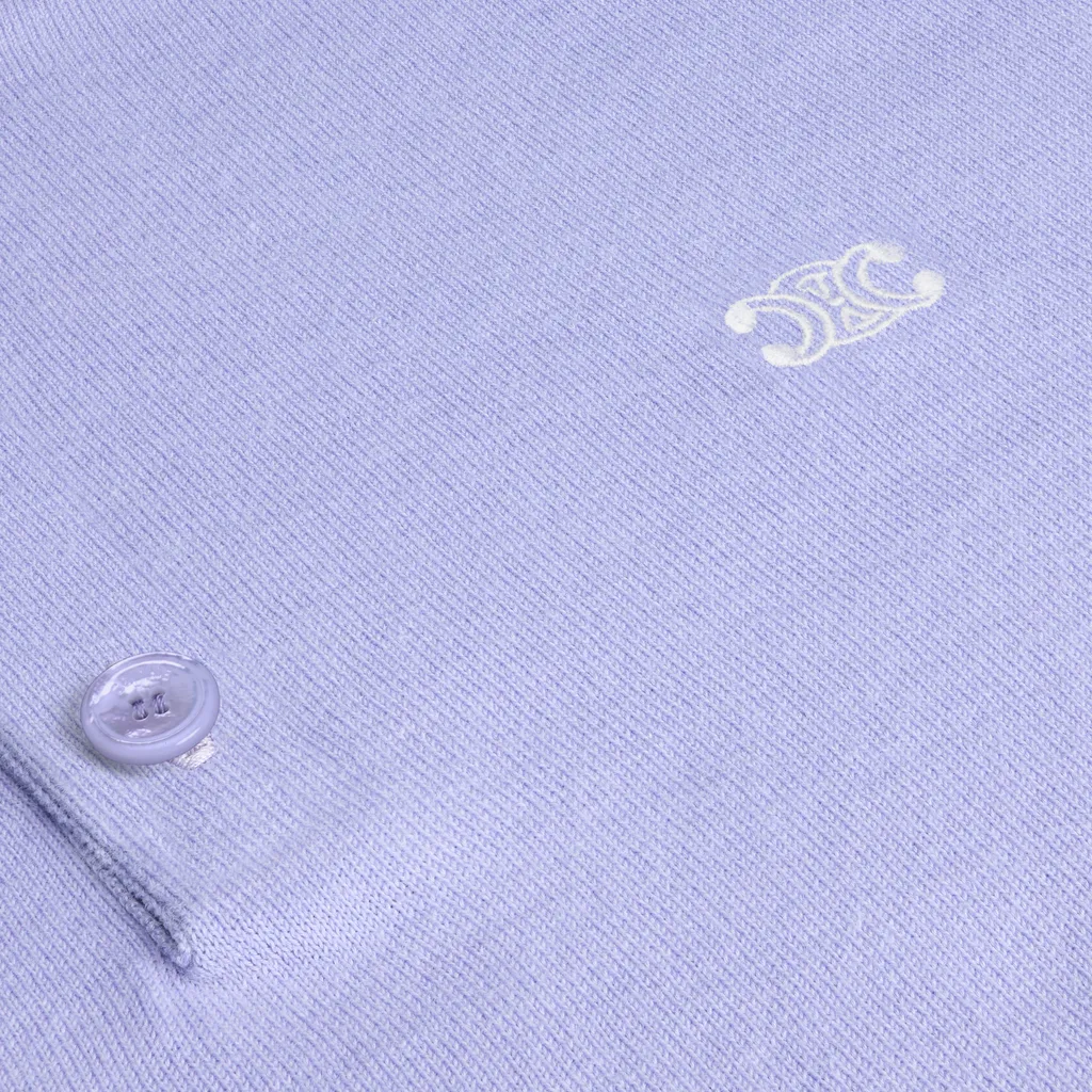 Polo Sweater In Fine Cotton