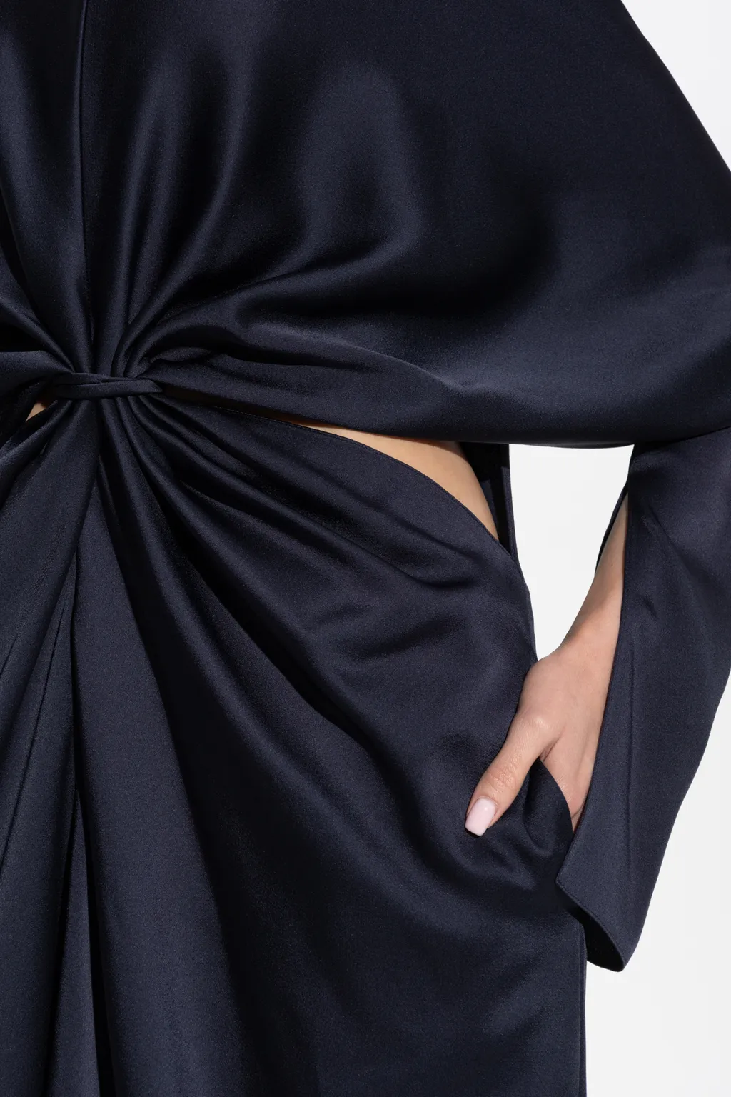 Stella Mccartney Cut Out Detailed Ruched Dress