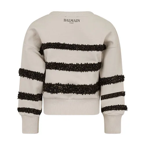Balmain Kids Embellished Crewneck Sweatshirt