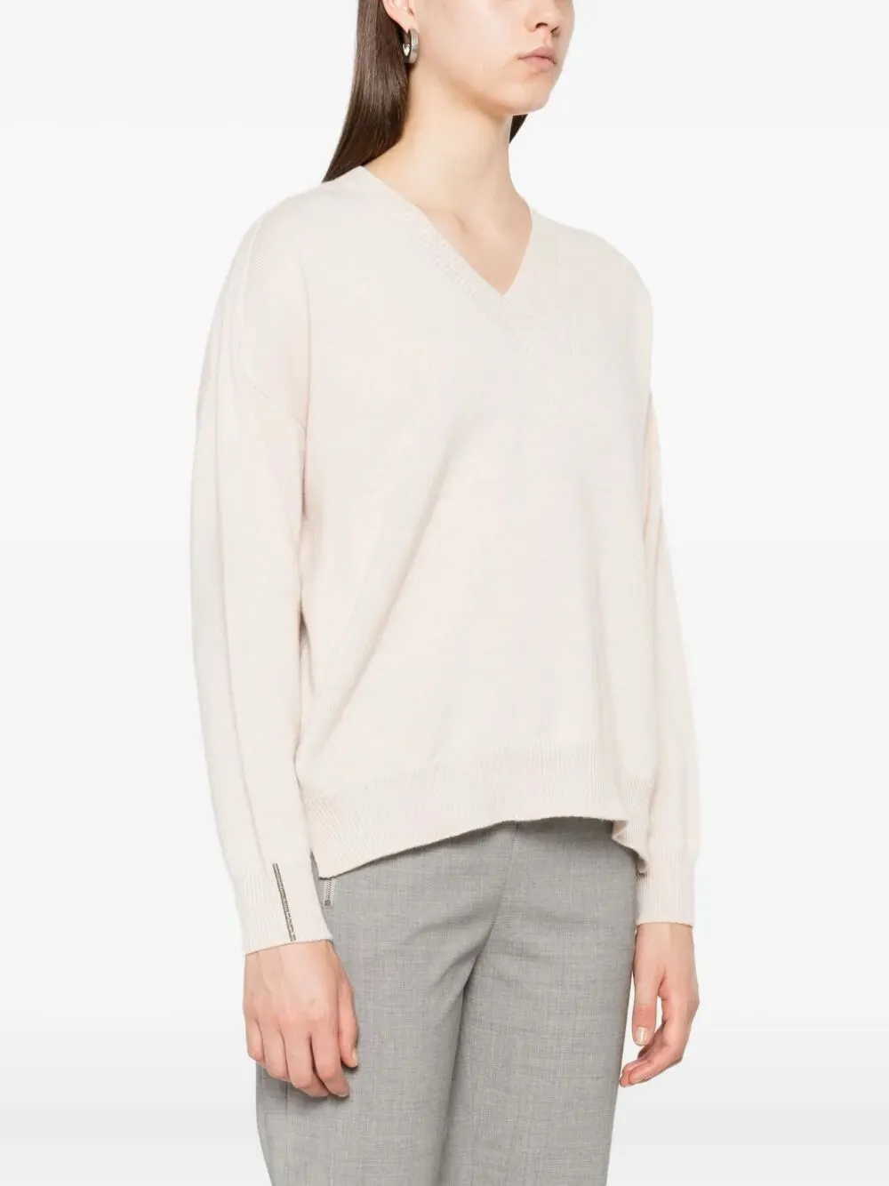 Peserico V-Neck Knitted Sweater