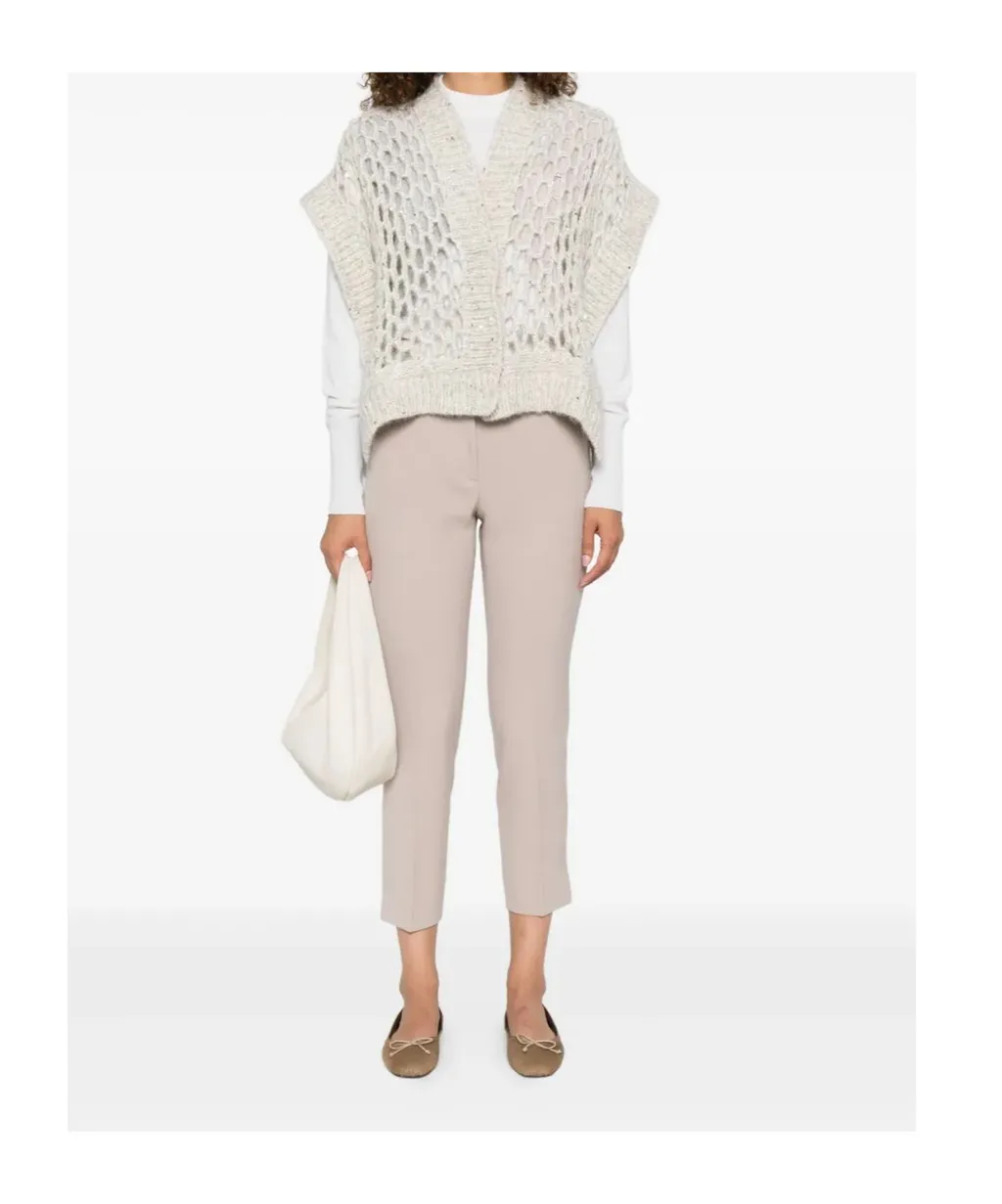 Peserico Perforated Sleeveless Knitwear