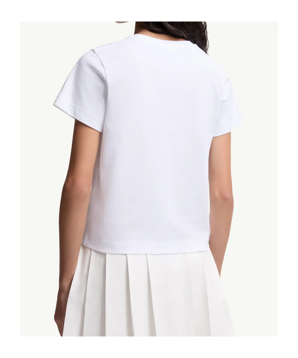 Moncler Logo-Embroidered Crewneck T-Shirt