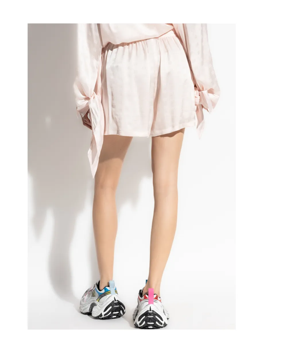 Monogram Elastic Waist Shorts