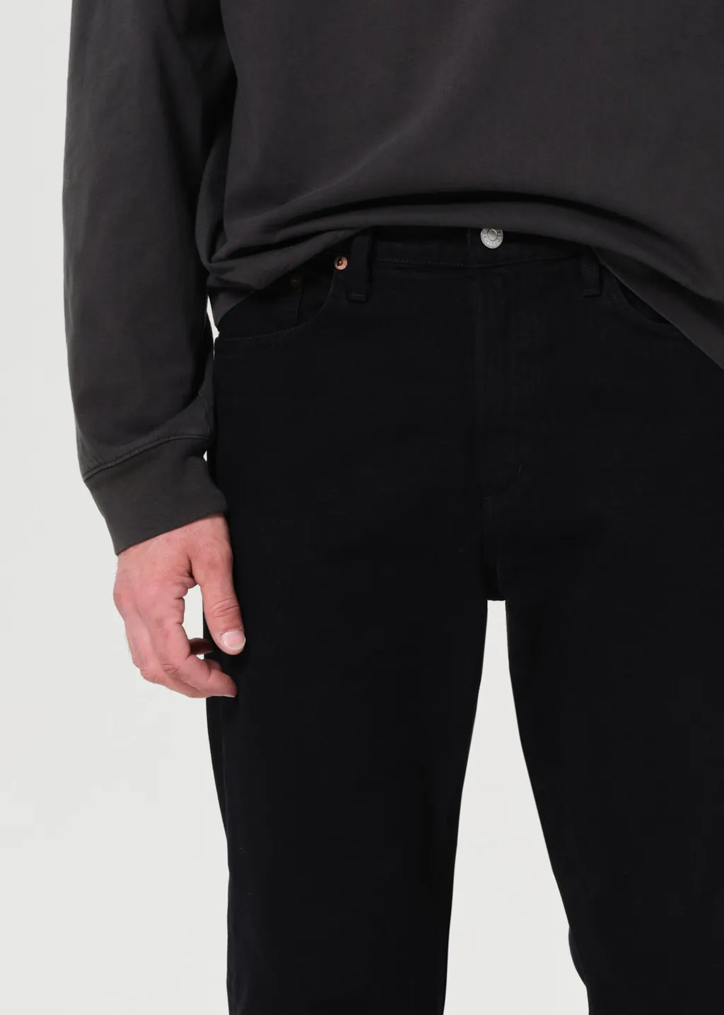 Agolde Buttoned Straight-Leg Jeans