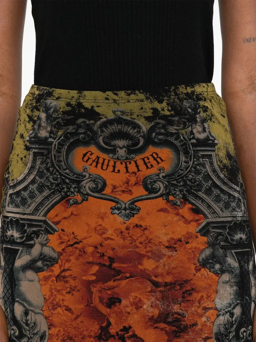 Mesh Long Skirt Printed MÉDaillon