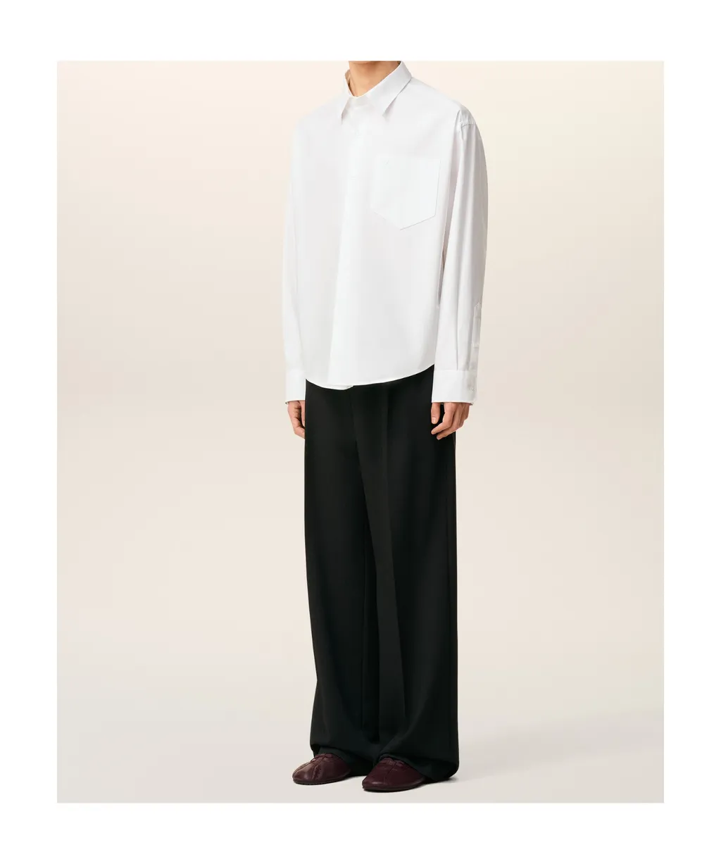 Ami Paris Ami De Coeur Logo Embossed Boxy Shirt