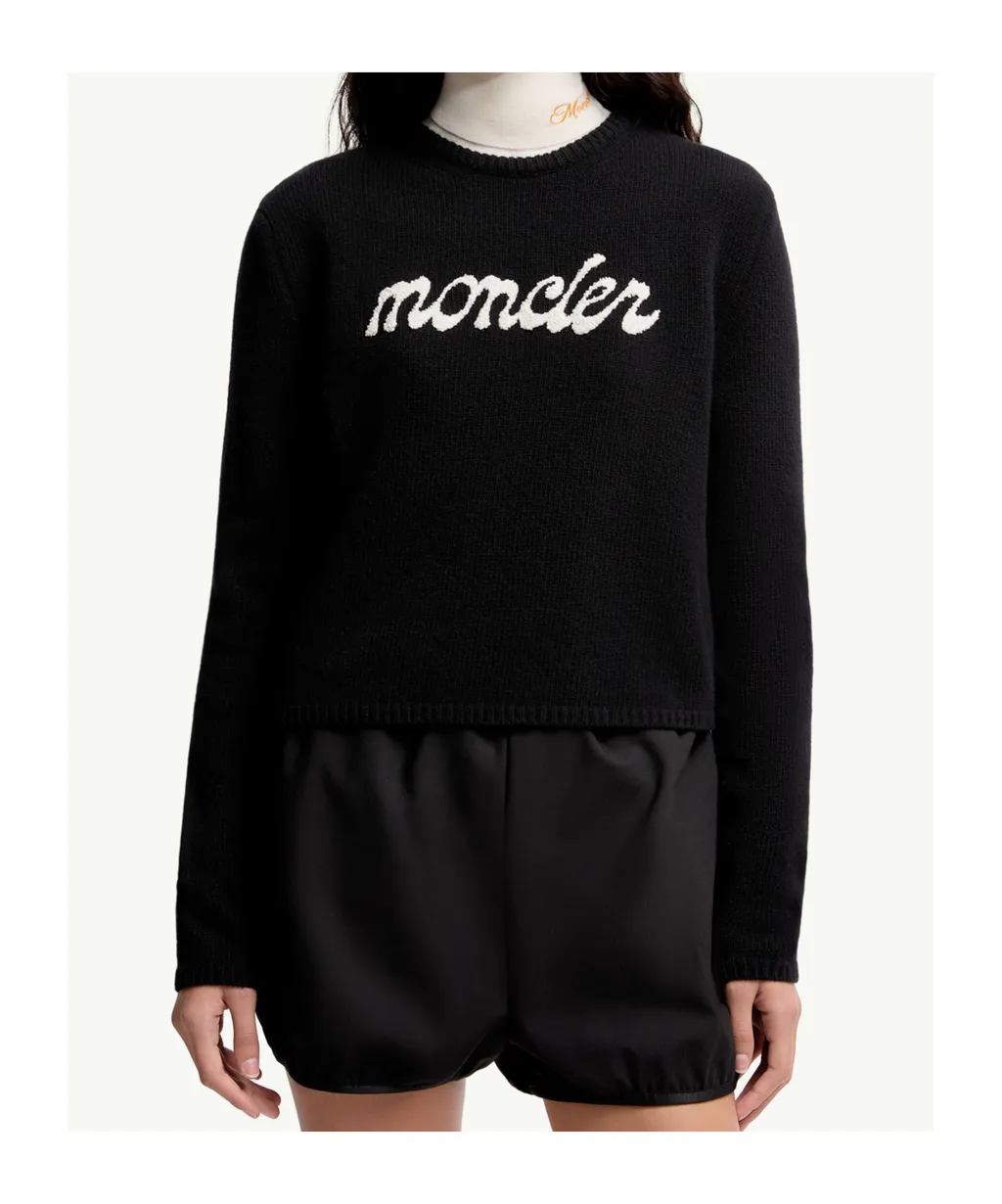 Moncler Logo Detailed Crewneck Sweater