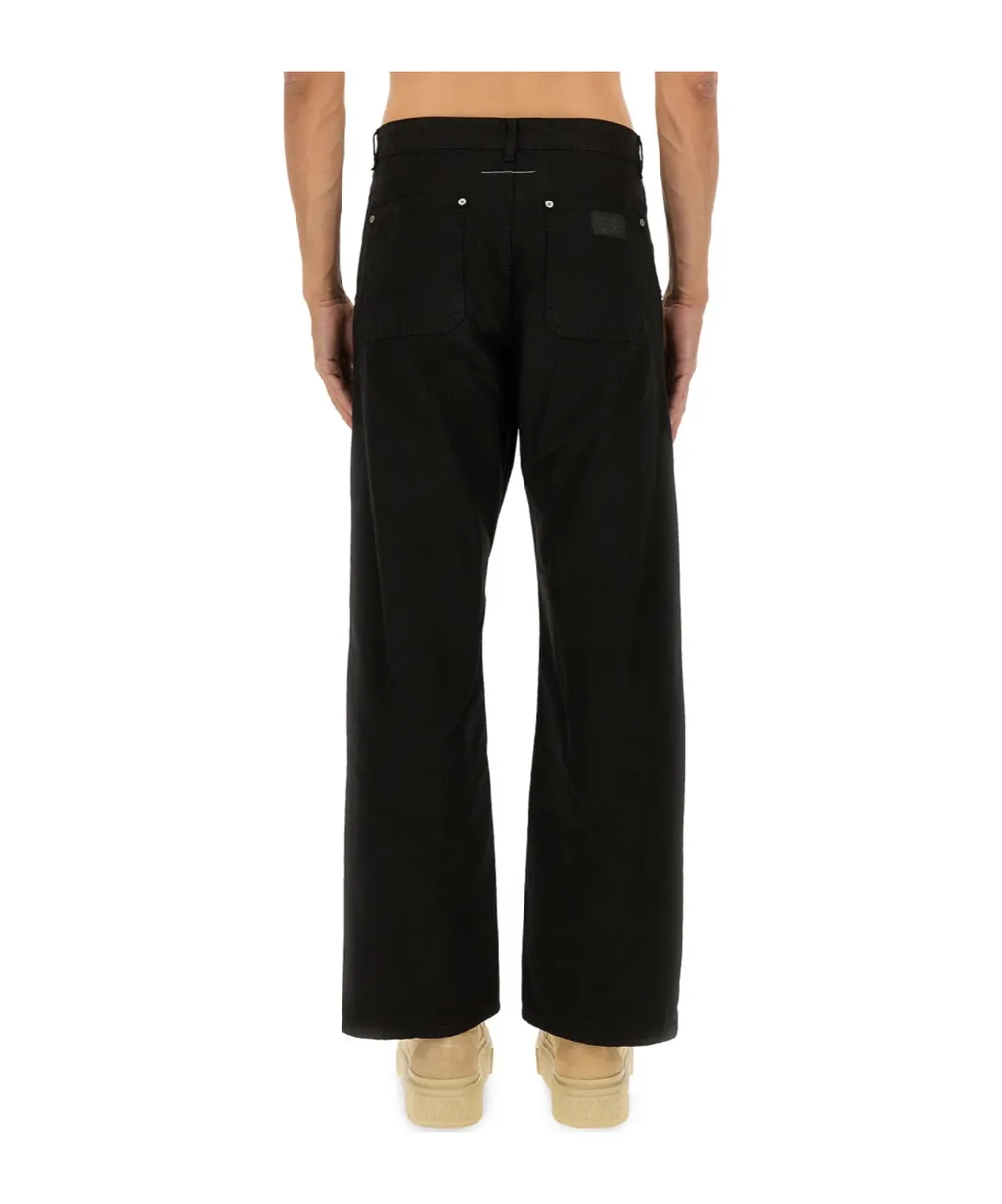 Mm6 Maison Margiela Stitch Detailed Utility Jeans