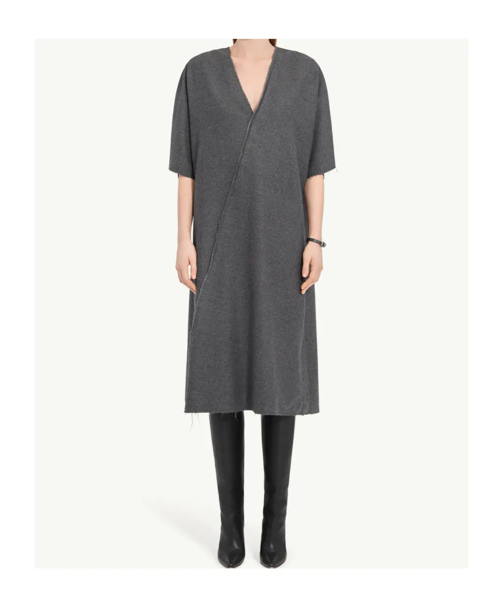 Mm6 Maison Margiela Short-Sleeved V-Neck Dress