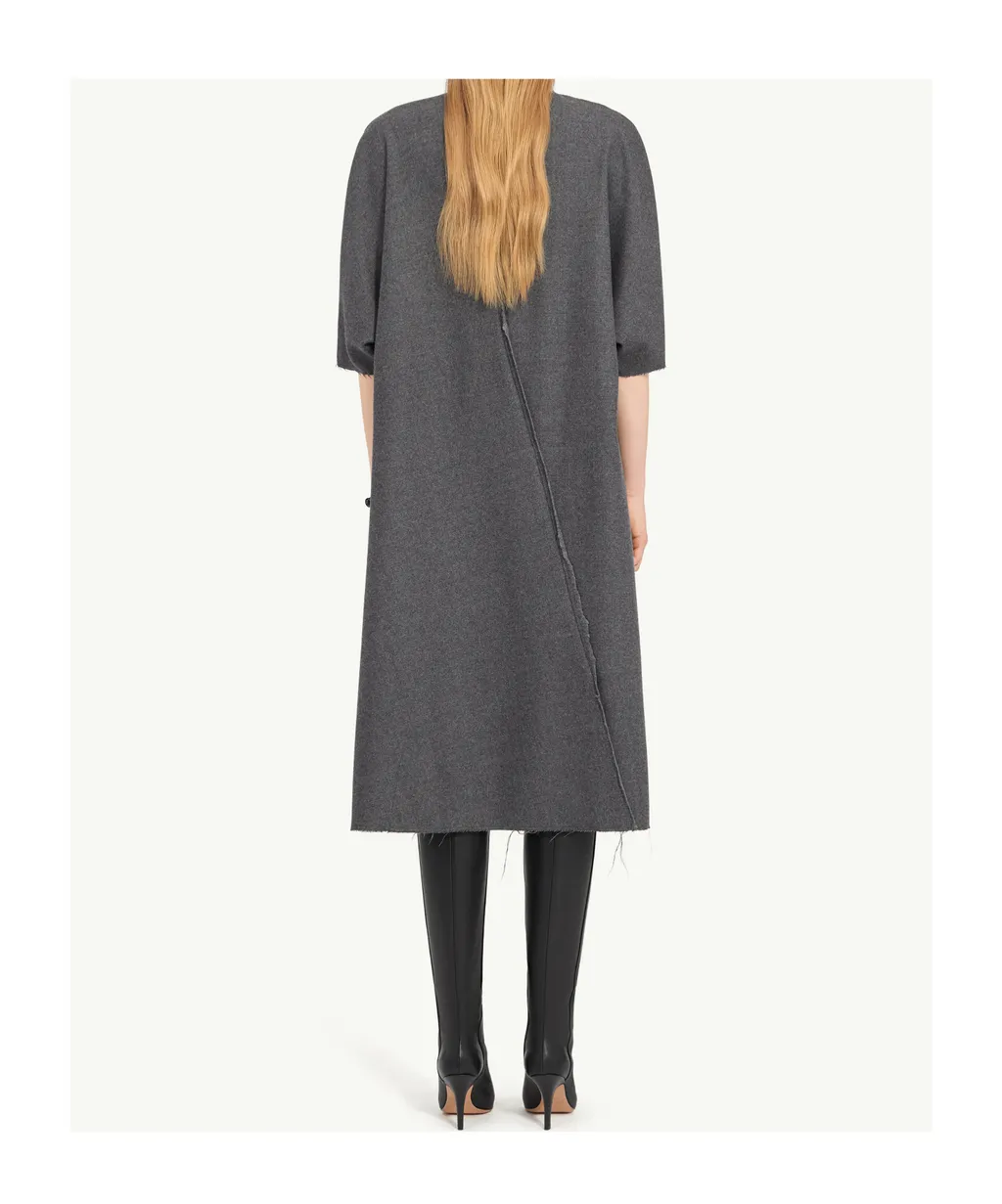 Mm6 Maison Margiela Short-Sleeved V-Neck Dress