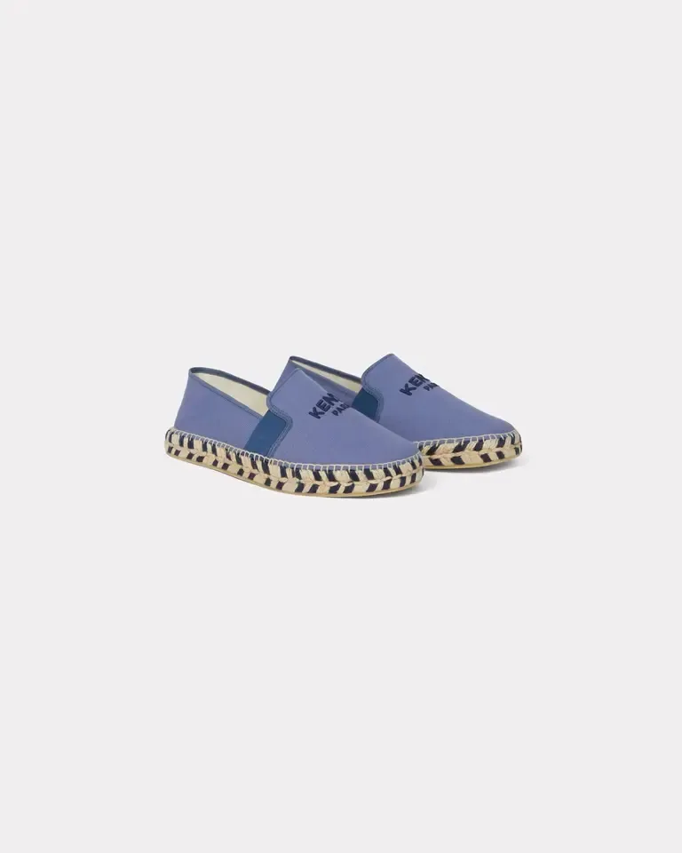 Kenzo Logo Embroidered Slip-On Shoes