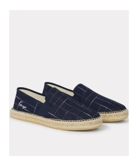 Kenzo Stitch Detailed Slip-On Shoes