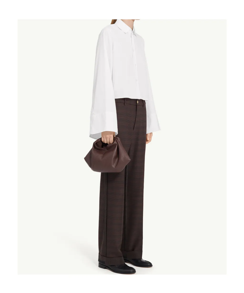 Mm6 Maison Margiela Bell-Sleeved Cropped Shirt