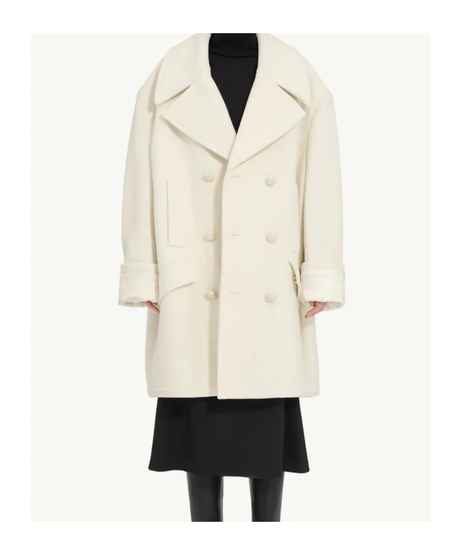 Mm6 Maison Margiela Double-Breasted Oversized Coat