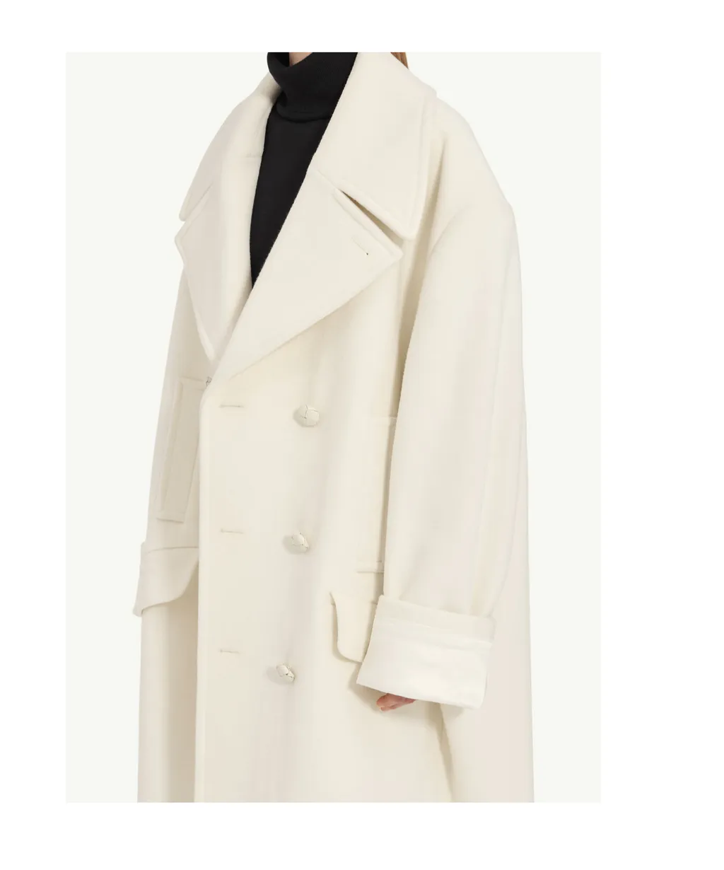 Mm6 Maison Margiela Double-Breasted Oversized Coat