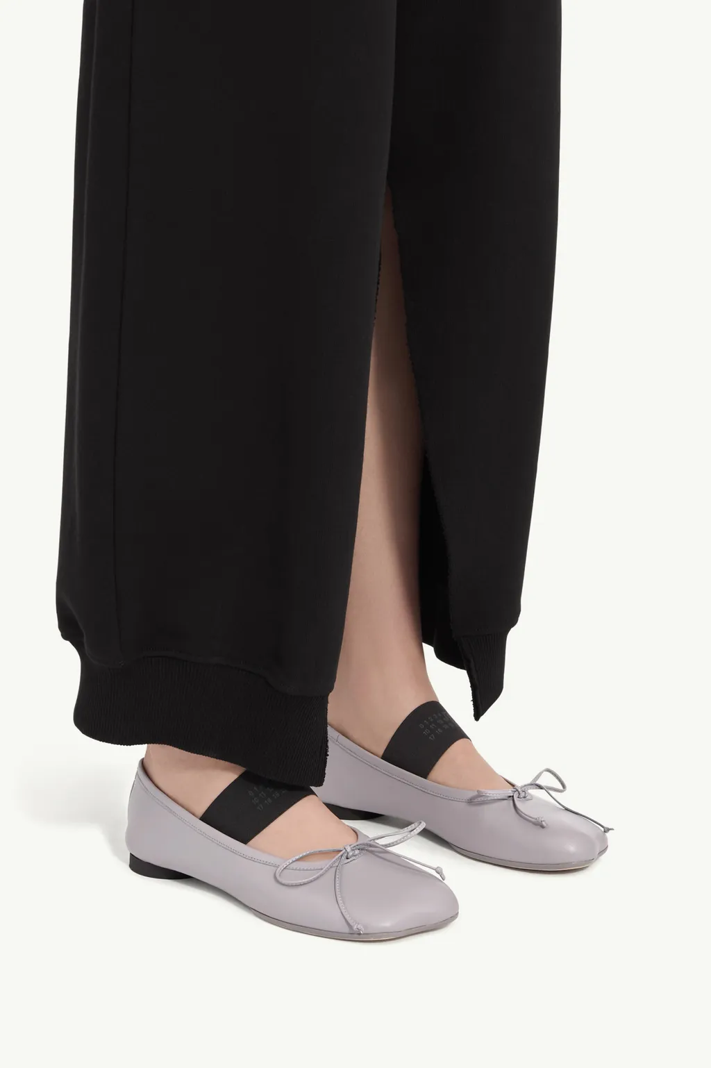 Mm6 Maison Margiela Anatomic Numbers-Motif Bow-Detailed Ballerinas