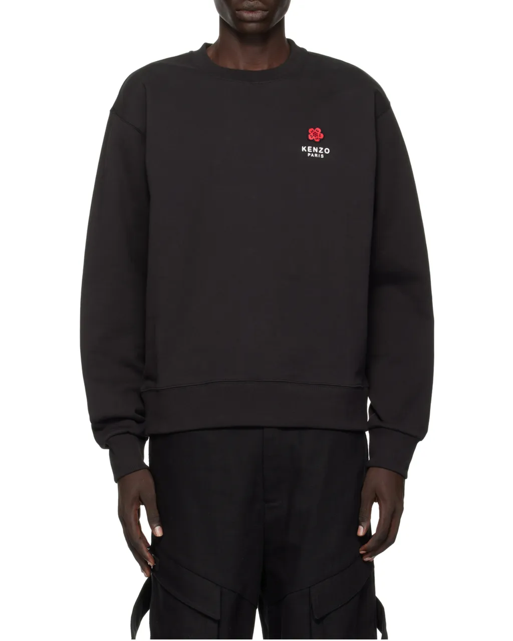 Kenzo Logo Embroidered Crewneck Sweatshirt