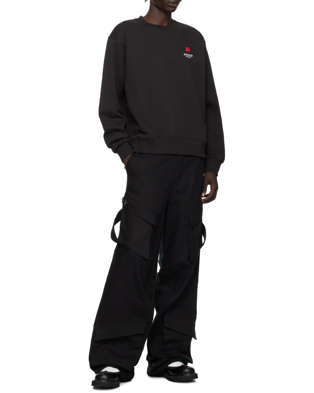 Kenzo Logo Embroidered Crewneck Sweatshirt