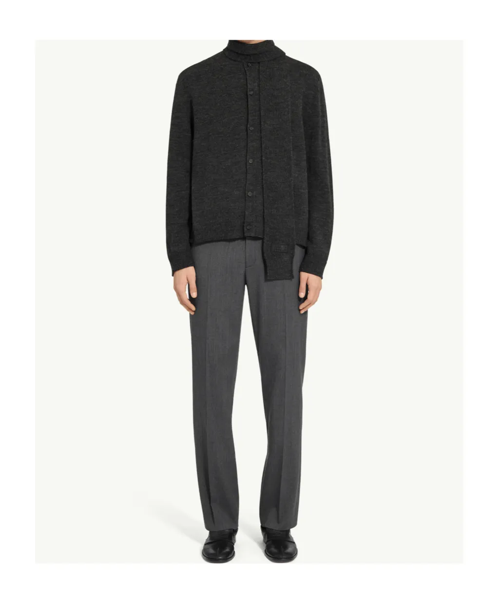 Mm6 Maison Margiela Scarf Knit Cardigan